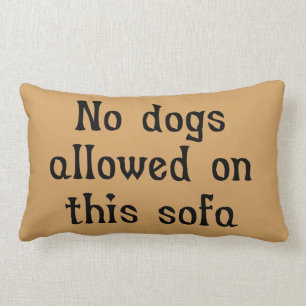 No Dogs Allowed on this Sofa Lumbar Pillow