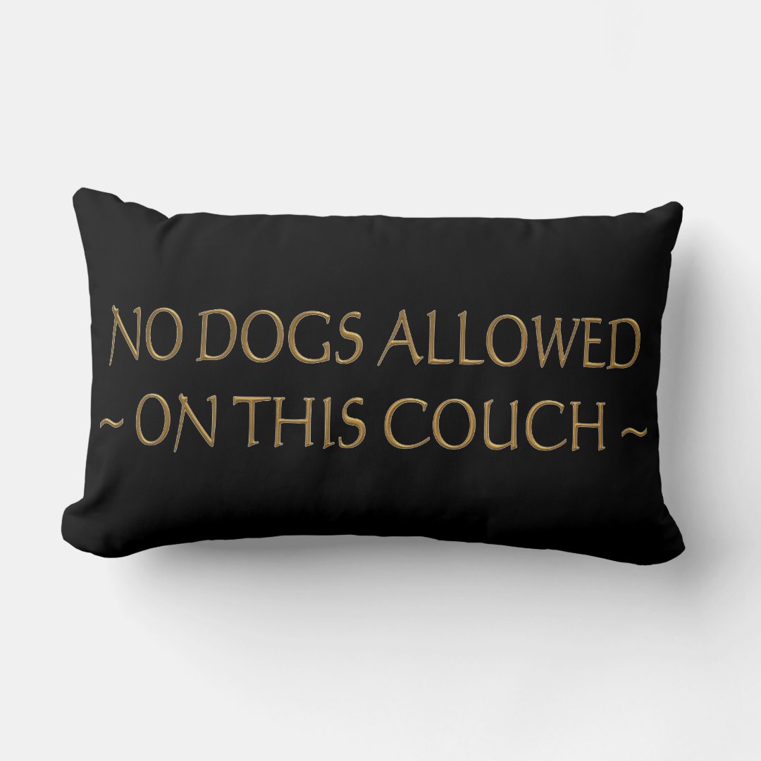No Dogs Allowed Pillows Zazzle