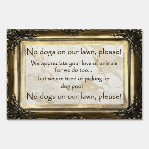 No Dogs Allowed Sign