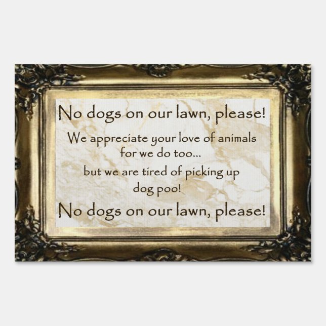No Dogs Allowed Sign (Front)