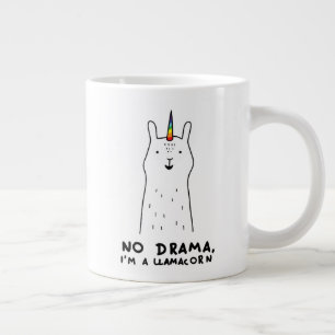 No Drama I'm A Llamacorn Giant Coffee Mug