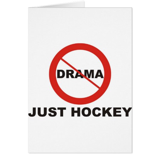No Drama Just Hockey Cards (Front)