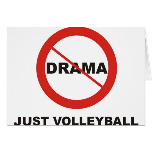 No Drama Just Volleyball Cards (Front Horizontal)