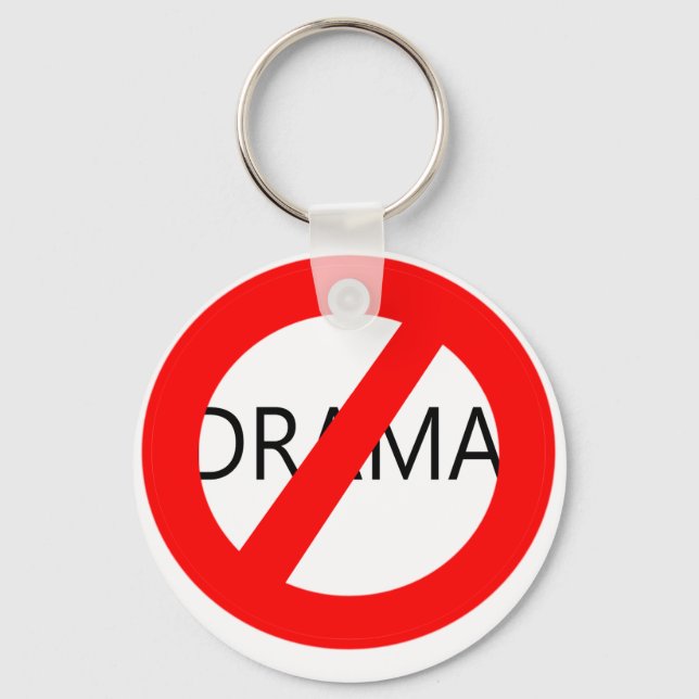 No Drama Keychain (Front)