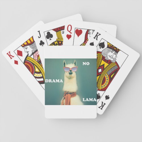 No drama lama poker cards