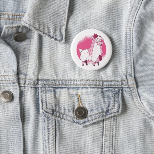 No Drama LLama BRIDE Funny Wedding Bridal Shower Button