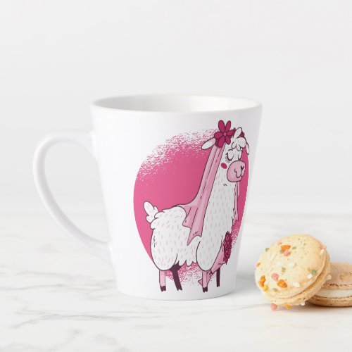 No Drama LLama BRIDE Funny Wedding Bridal Shower Latte Mug