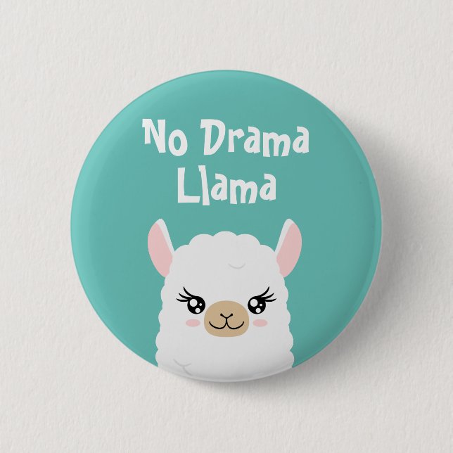 No Drama Llama Button (Front)