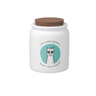 No Drama Llama Candy Jar