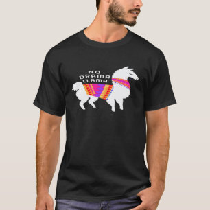 No Drama Llama  Cute White Alpaca Premium T-Shirt