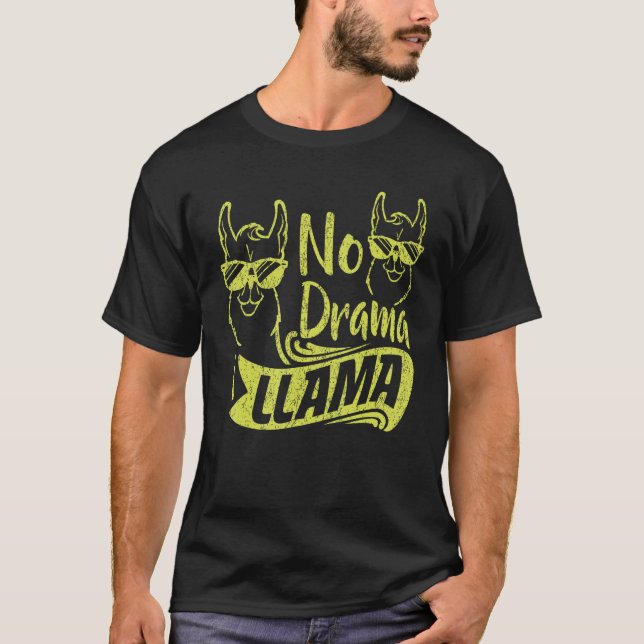 No Drama Llama For Men Women Kids  Animal  3 T-Shirt (Front)