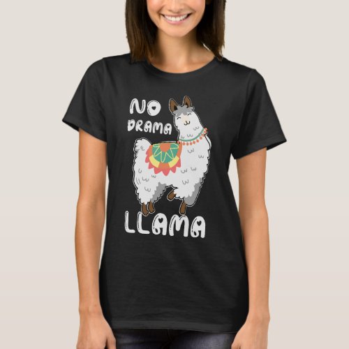  No_Drama_Llama_Funny_Lama T_Shirt