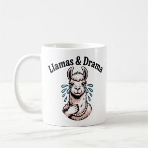 No Drama Llama Funny Sassy Sunglasses Coffee Mug