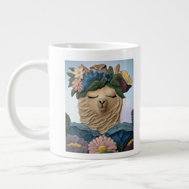 No Drama Llama Giant Coffee Mug (Left)