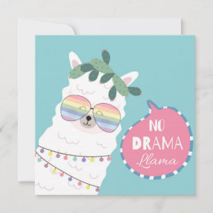 No Drama Llama Holiday Card