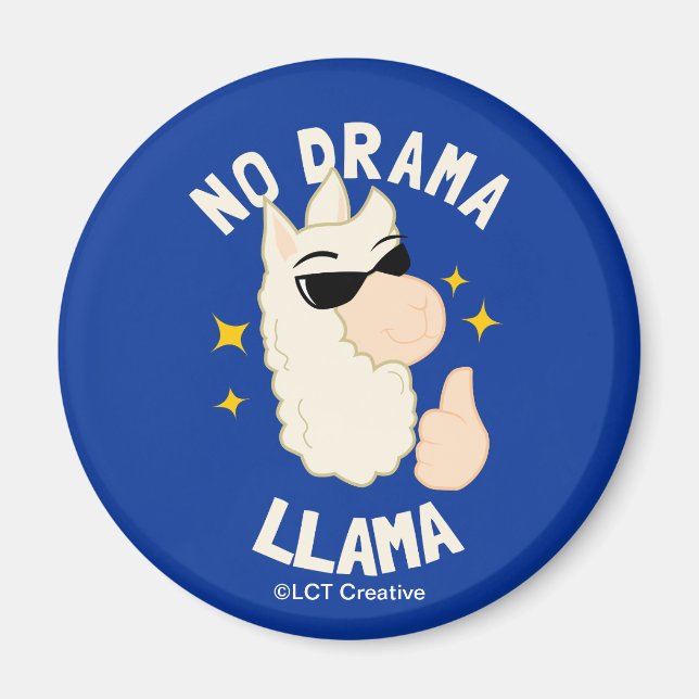 No Drama Llama Magnet (Front)