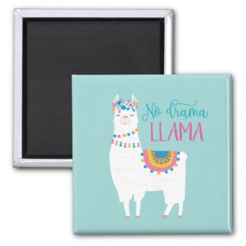 No Drama Llama Magnet by KnotPaperStitch at Zazzle