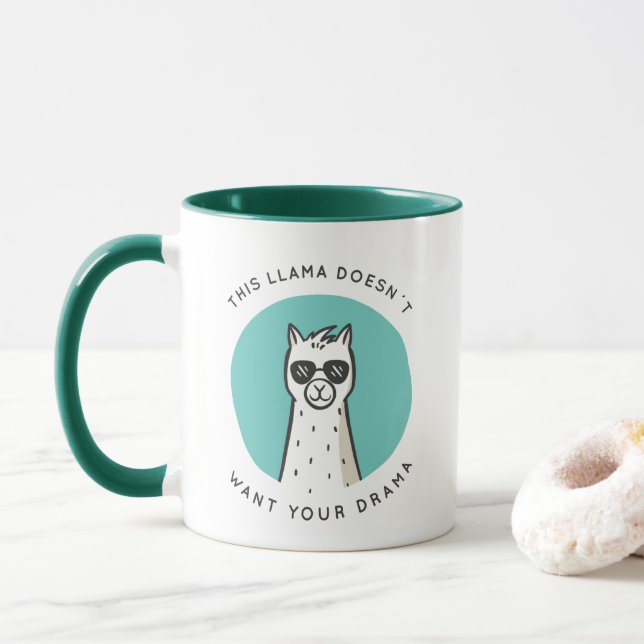 No Drama Llama Mug (With Donut)