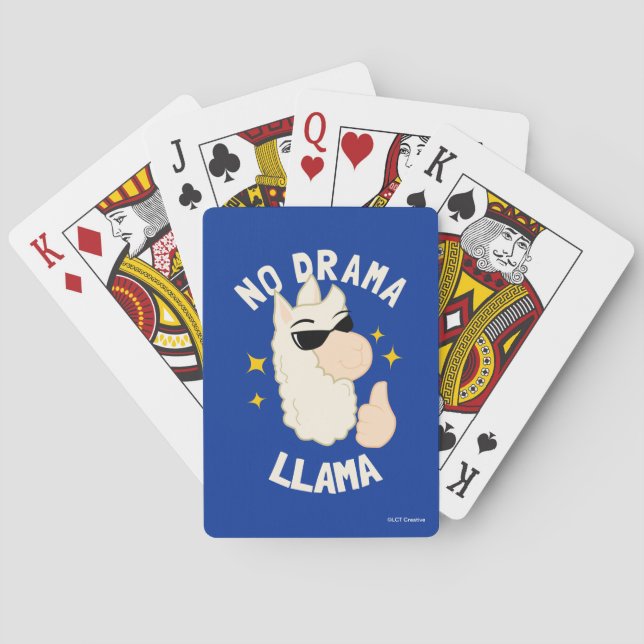 No Drama Llama Poker Cards (Back)