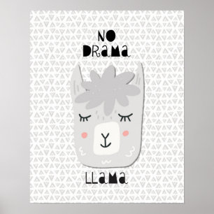 No Drama Llama Poster