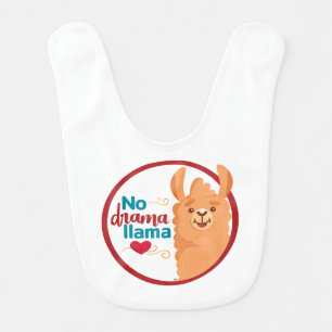 No Drama Llama (Warm) Baby Bib