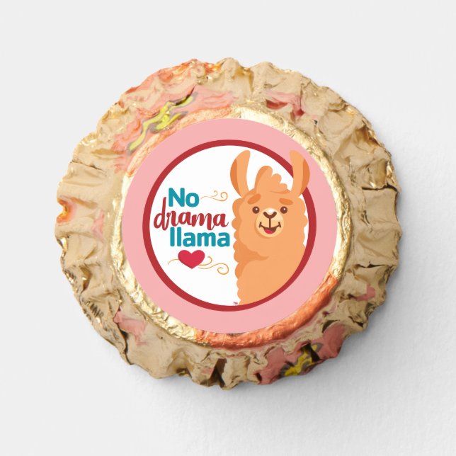 No Drama Llama (Warm) Pink Reese's Peanut Butter Cups (Front)