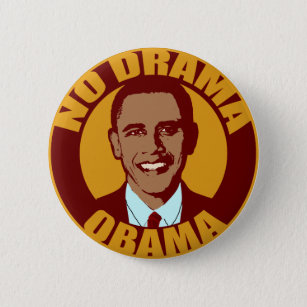 No Drama Obama Button