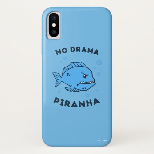 No Drama Piranha iPhone X Case