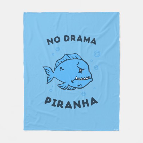 No Drama Piranha Fleece Blanket