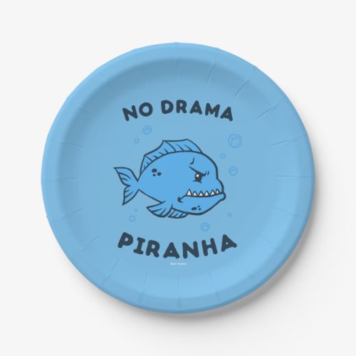 No Drama Piranha Paper Plates