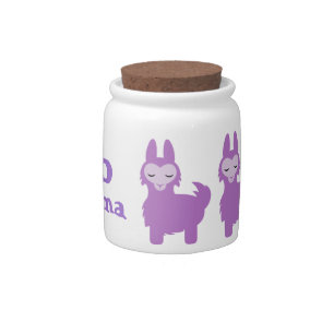No Drama Purple Llama jar