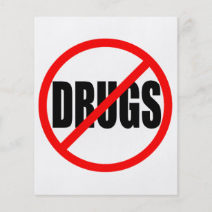 "NO DRUGS" FLYER