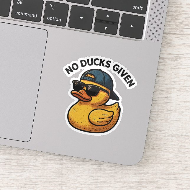 No Ducks Given Sticker (Detail)