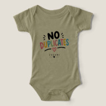 No Duplicates – Only Child Funny Kids Design