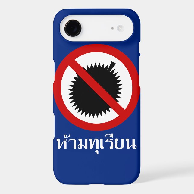 NO Durian ⚠ Thai Language Script Sign iPhone Skin Case-Mate iPhone Case (Back)