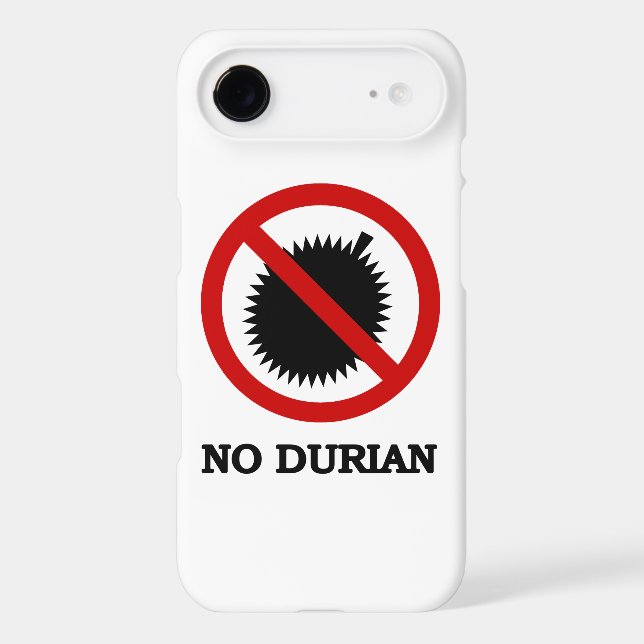 NO Durian Tropical Fruit Sign Case-Mate iPhone Case (Back)