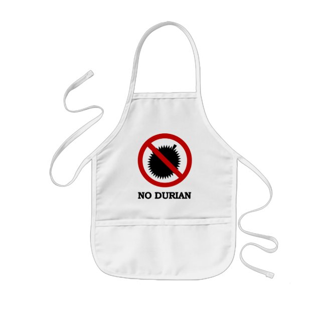 NO Durian Tropical Fruit Sign Kids' Apron (Front)