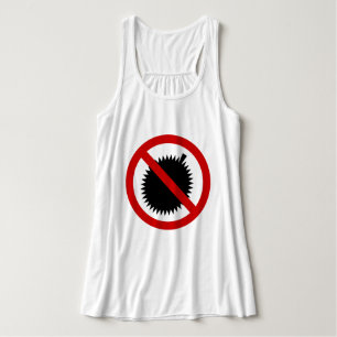 NO Durian Tropical Fruit Sign Tank Top