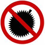 NO Durian Tropical Fruit ⚠ Thai Sign ⚠ Cutout<br><div class="desc">Funny Unique Humor NO Durian Tropical Fruit Sign.
Stinky Thorny Asian King of Fruits!!!
Our store has a great selection of T-shirts, caps, mugs and much more, all with designs inspired by the Isaan dialect and Thai language.</div>