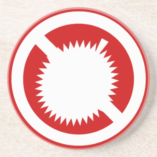 NO Durian Tropical Fruit  Thai Sign  Drink Coaster