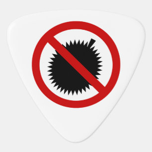 NO Durian Tropical Fruit ⚠ Thai Sign ⚠ Guitar Pick