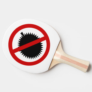 NO Durian Tropical Fruit ⚠ Thai Sign ⚠ Ping-Pong Paddle