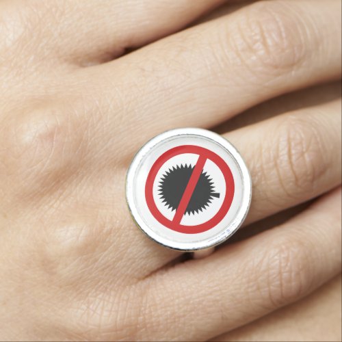 NO Durian Tropical Fruit  Thai Sign  Ring