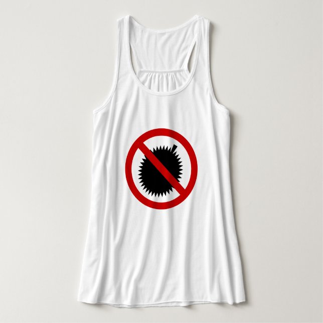 NO Durian Tropical Fruit ⚠ Thai Sign ⚠ Tank Top (Design Front)