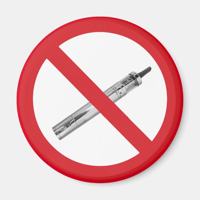 No ecigs sign magnet (Front)