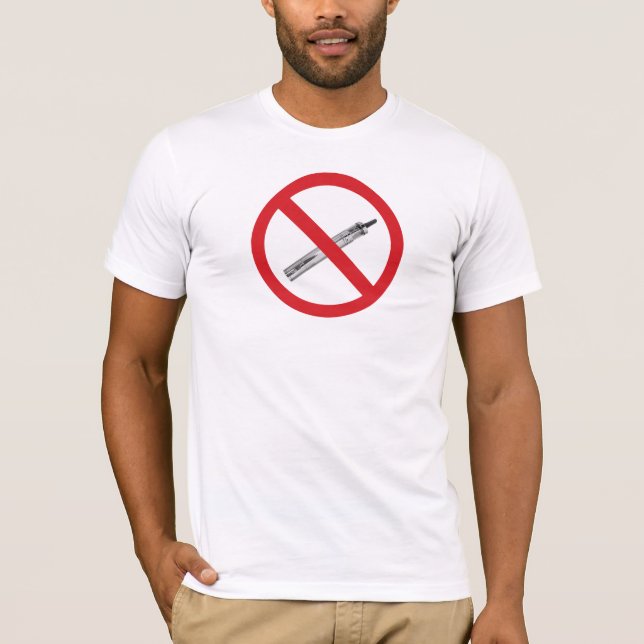 No ecigs sign T-Shirt (Front)