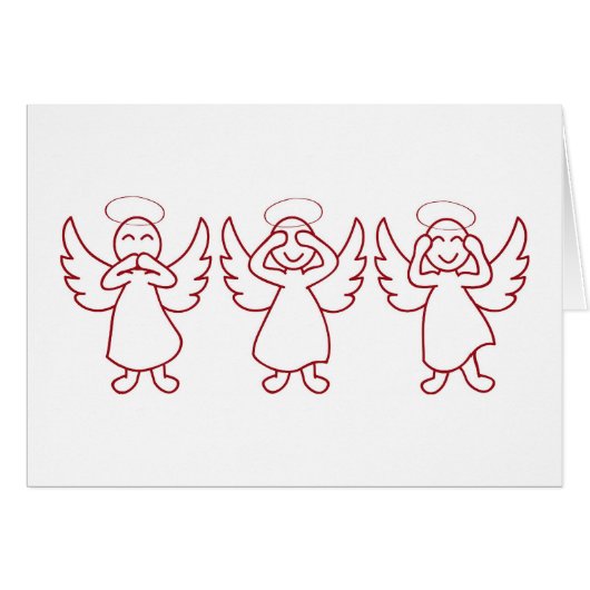 No Evil Angels - Red Cards (Front Horizontal)
