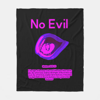 No Evil - City Jamz - Fleece Blanket