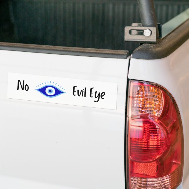 No Evil Eye  Bumper Sticker (On Truck)