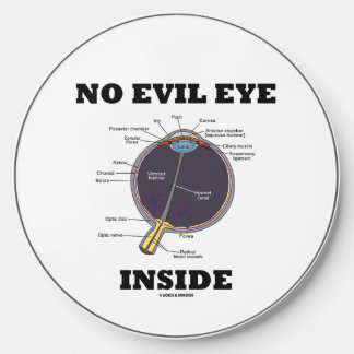 No Evil Eye Inside Anatomical Eyeball Humor Wireless Charger